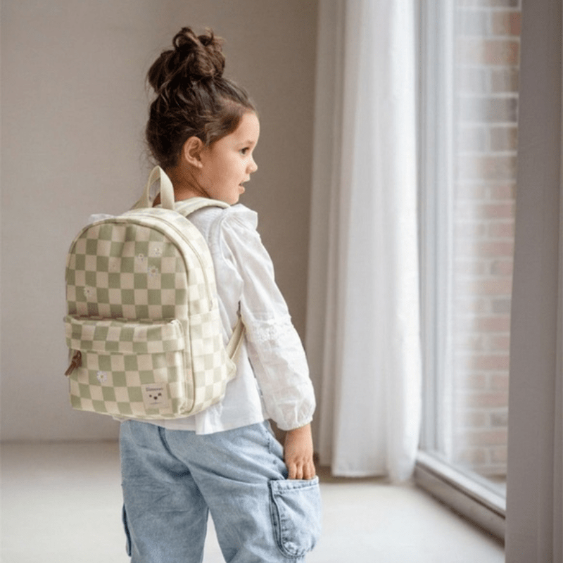 Nostalgia Kids Backpack (7.3L) | Green Check by Kidzroom - Maude Kids Decor