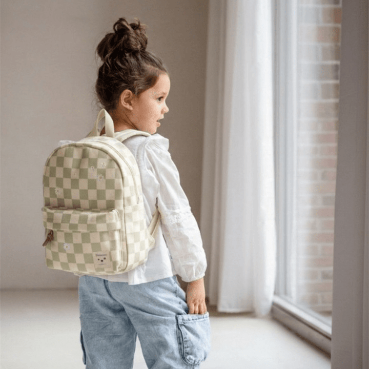 Nostalgia Kids Backpack (7.3L) | Green Check by Kidzroom - Maude Kids Decor
