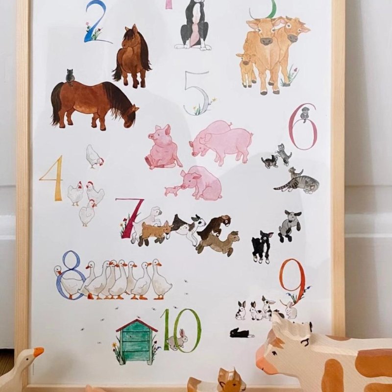 Number Poster by Tall Hat Tales - Maude Kids Decor