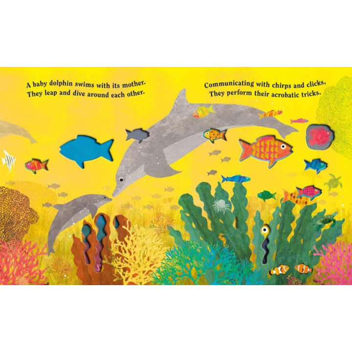 Ocean: A Peek-Through Board Book by Britta Teckentrup - Maude Kids Decor