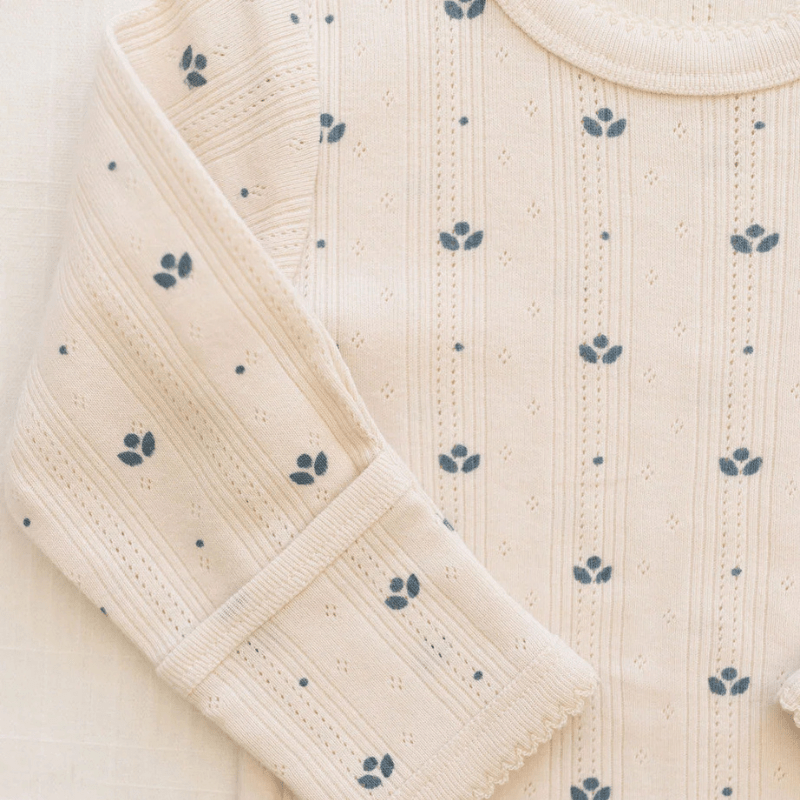 Onesie + Pant Set | Pointelle Bluebelle by New Grain - Maude Kids Decor