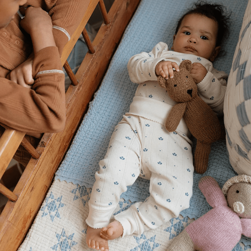 Onesie + Pant Set | Pointelle Bluebelle by New Grain - Maude Kids Decor