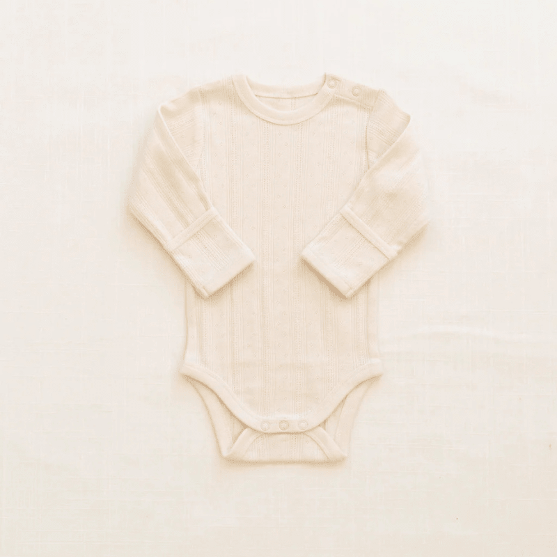 Onesie + Pant Set | Pointelle Milk by New Grain - Maude Kids Decor