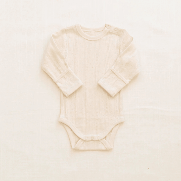 Onesie + Pant Set | Pointelle Milk by New Grain - Maude Kids Decor