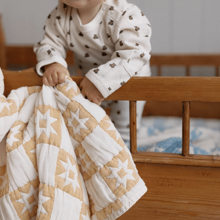 Onesie + Pant Set | Pointelle Teddy by New Grain - Maude Kids Decor