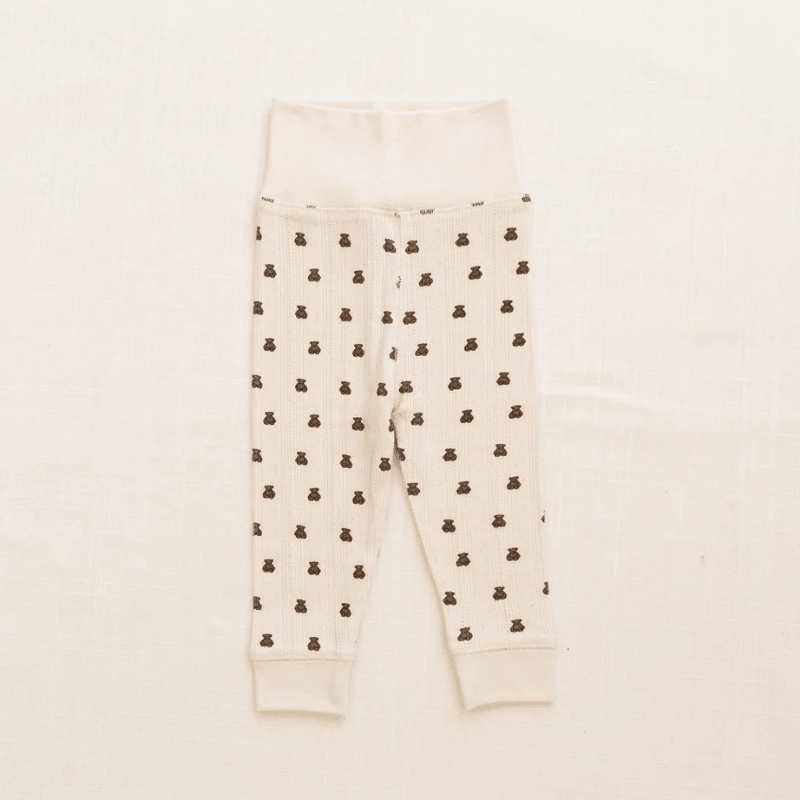 Onesie + Pant Set | Pointelle Teddy by New Grain - Maude Kids Decor