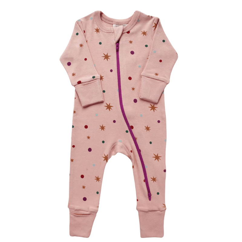 Organic 2 - Way Zip Holiday Romper | Confetti by Parade Organics - Maude Kids Decor