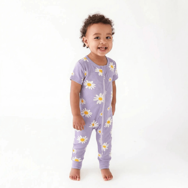 Organic 2-Way Zip Romper | Daisies by Parade Organics - Maude Kids Decor