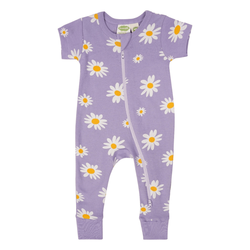 Organic 2-Way Zip Romper | Daisies by Parade Organics - Maude Kids Decor