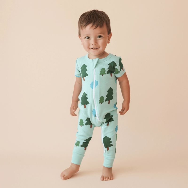 Organic 2-Way Zip Romper | Forest by Parade Organics - Maude Kids Decor