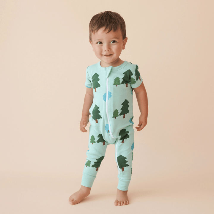 Organic 2-Way Zip Romper | Forest by Parade Organics - Maude Kids Decor