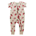 Organic 2 - Way Zip Romper | Strawberries by Parade Organics - Maude Kids Decor