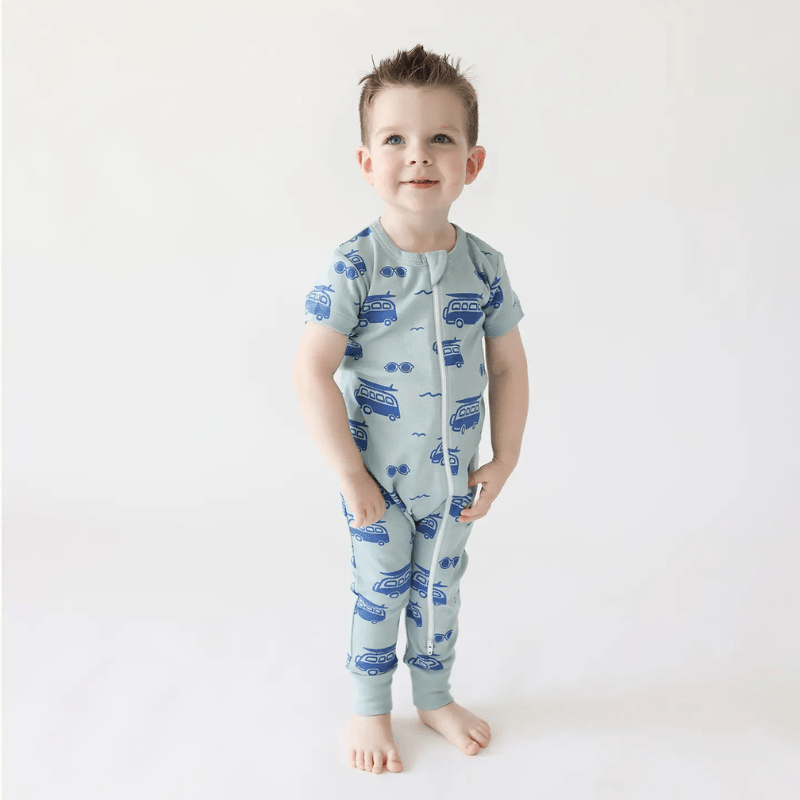 Organic 2 - Way Zip Romper | Surf by Parade Organics - Maude Kids Decor