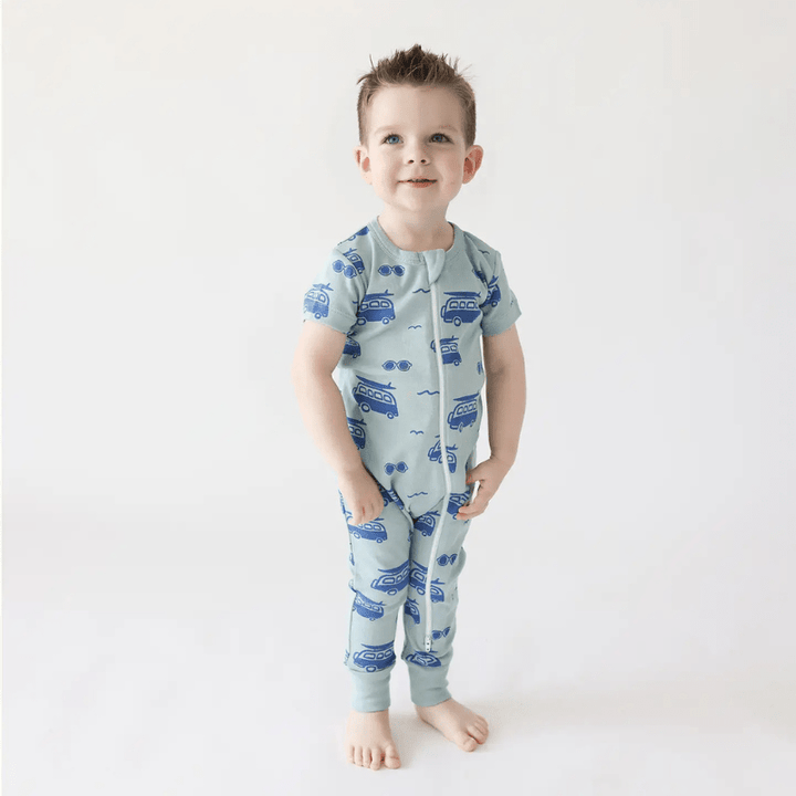 Organic 2 - Way Zip Romper | Surf by Parade Organics - Maude Kids Decor