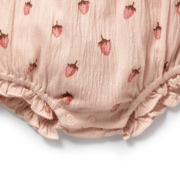 Organic Crinkle Cotton Tie Playsuit by Wilson + Frenchy - Maude Kids Decor