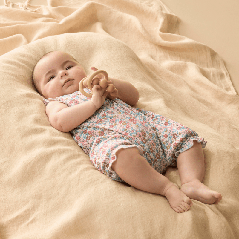 Organic Drop Needle Cotton Ruffle Zipsuit by Wilson + Frenchy - Maude Kids Decor