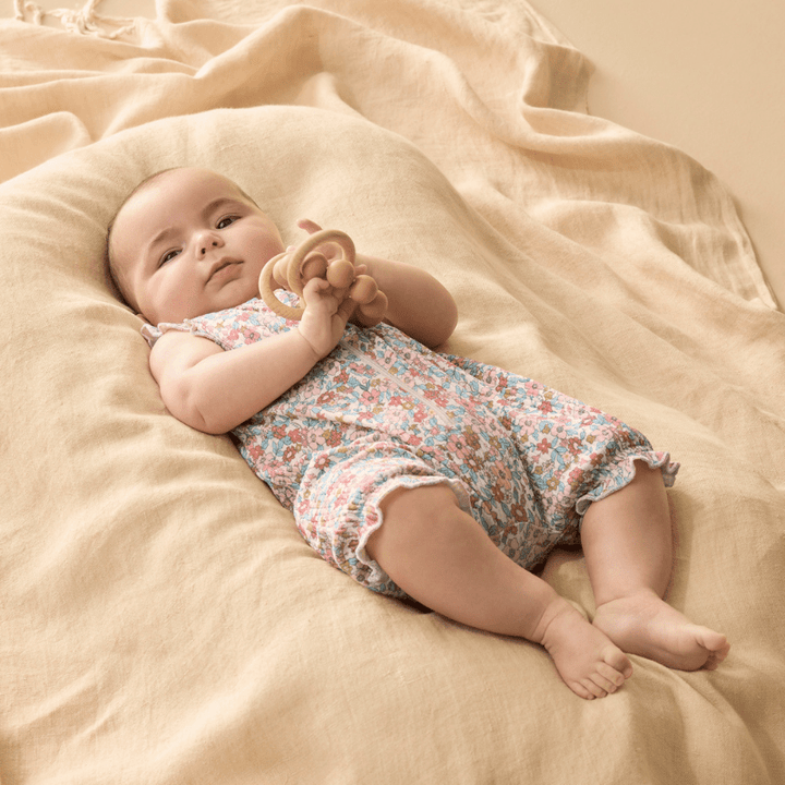 Organic Drop Needle Cotton Ruffle Zipsuit by Wilson + Frenchy - Maude Kids Decor
