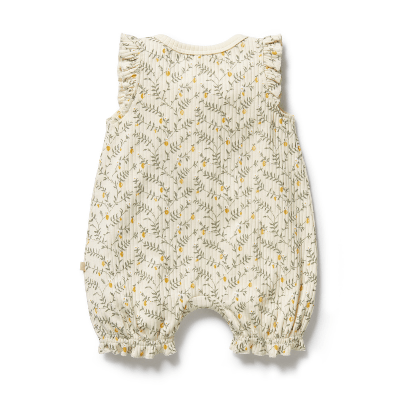 Organic Drop Needle Cotton Ruffle Zipsuit by Wilson + Frenchy - Maude Kids Decor