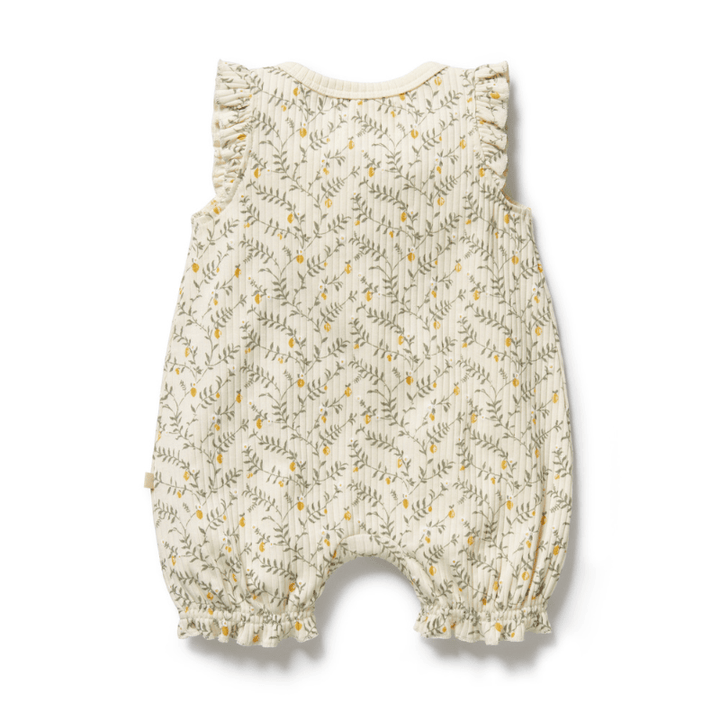 Organic Drop Needle Cotton Ruffle Zipsuit by Wilson + Frenchy - Maude Kids Decor