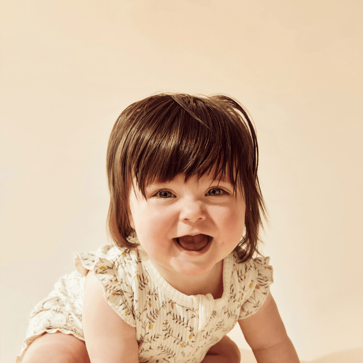 Organic Drop Needle Cotton Ruffle Zipsuit by Wilson + Frenchy - Maude Kids Decor