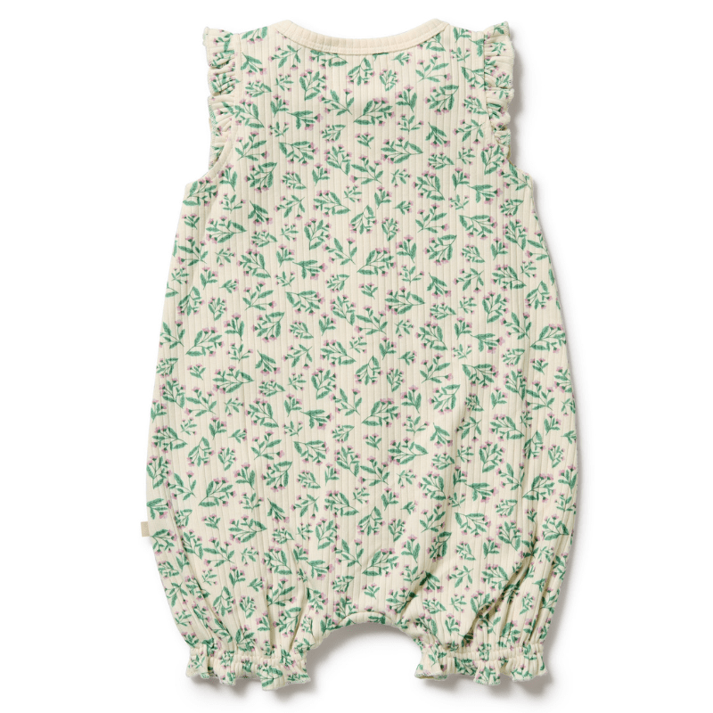 Organic Drop Needle Cotton Ruffle Zipsuit by Wilson + Frenchy - Maude Kids Decor