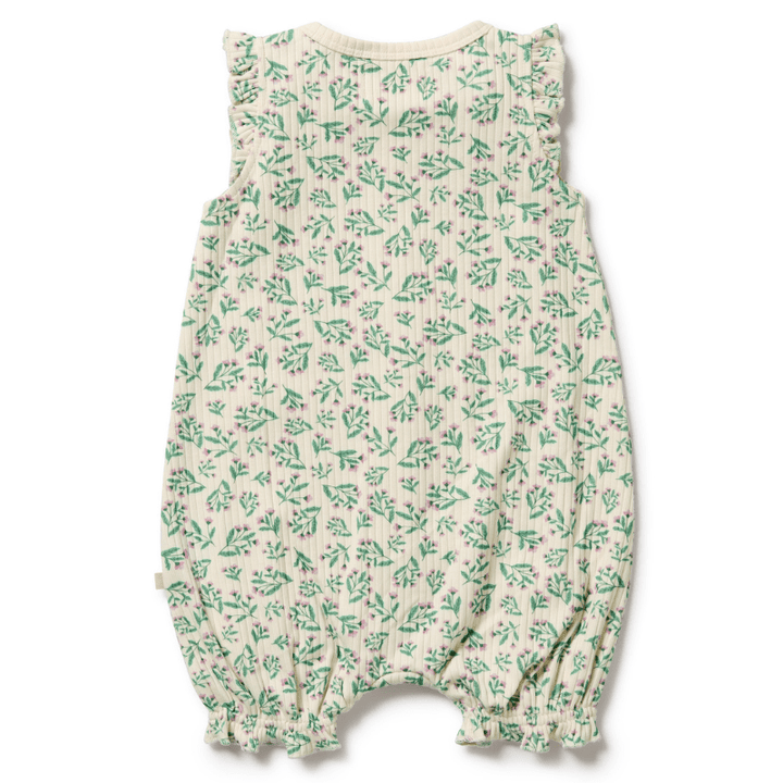 Organic Drop Needle Cotton Ruffle Zipsuit by Wilson + Frenchy - Maude Kids Decor