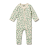 Organic Drop Needle Cotton Zipsuit with Feet by Wilson + Frenchy - Maude Kids Decor