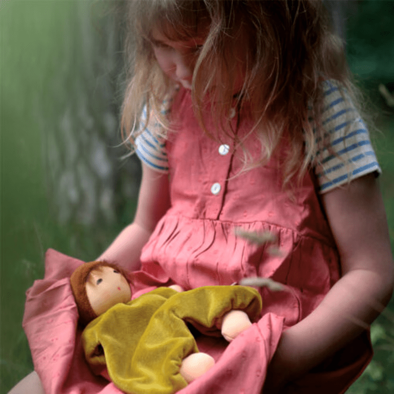 Organic Oak Child Waldorf Doll by Nanchen Natur - Maude Kids Decor
