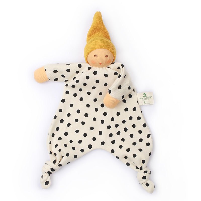 Organic Soothing Waldorf Blanket Polka Dot Doll by Nanchen Natur - Maude Kids Decor