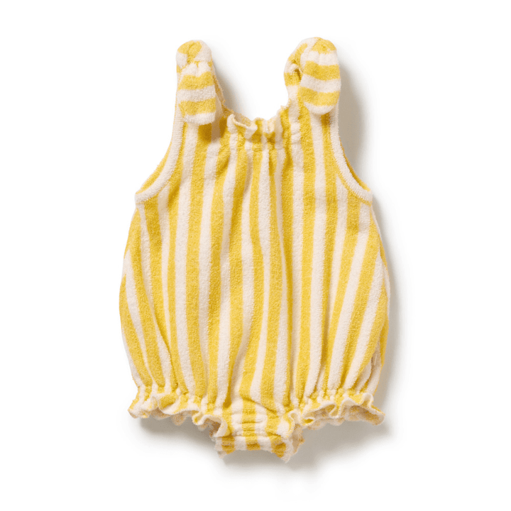 Organic Terry Tie Playsuit by Wilson + Frenchy - Maude Kids Decor