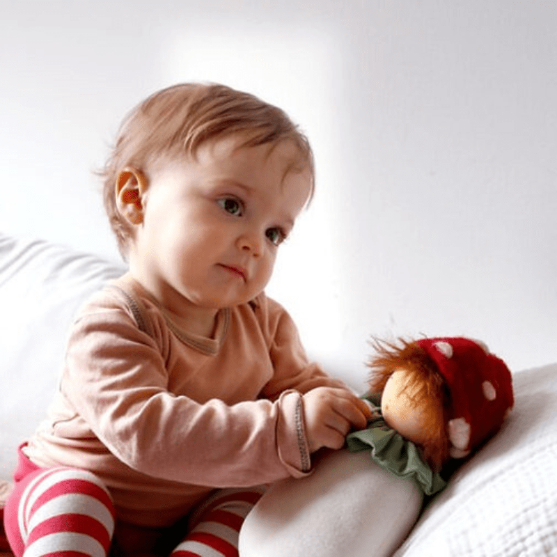 Organic Waldorf Music Doll | Fairytale Mushroom by Nanchen Natur - Maude Kids Decor