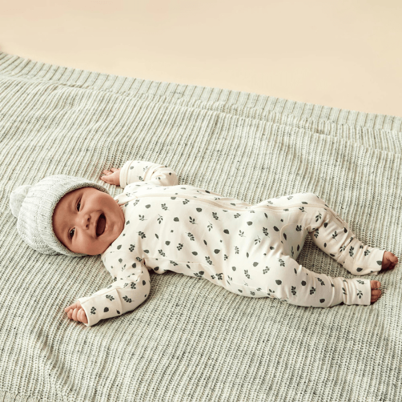 Organic Zipsuit with Feet by Wilson + Frenchy - Maude Kids Decor