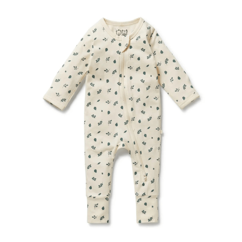Organic Zipsuit with Feet by Wilson + Frenchy - Maude Kids Decor