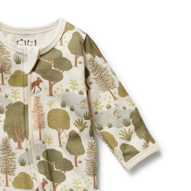 Organic Zipsuit with Feet by Wilson + Frenchy - Maude Kids Decor