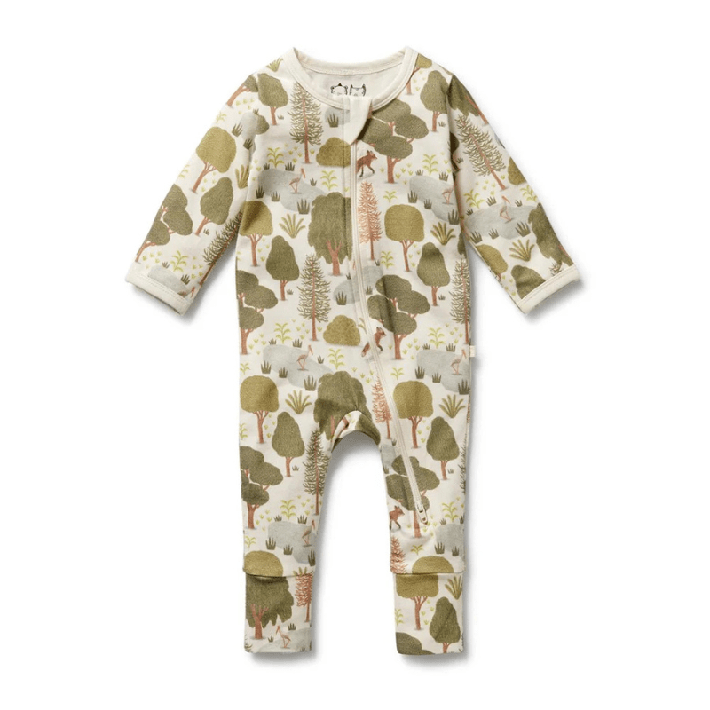 Organic Zipsuit with Feet by Wilson + Frenchy - Maude Kids Decor