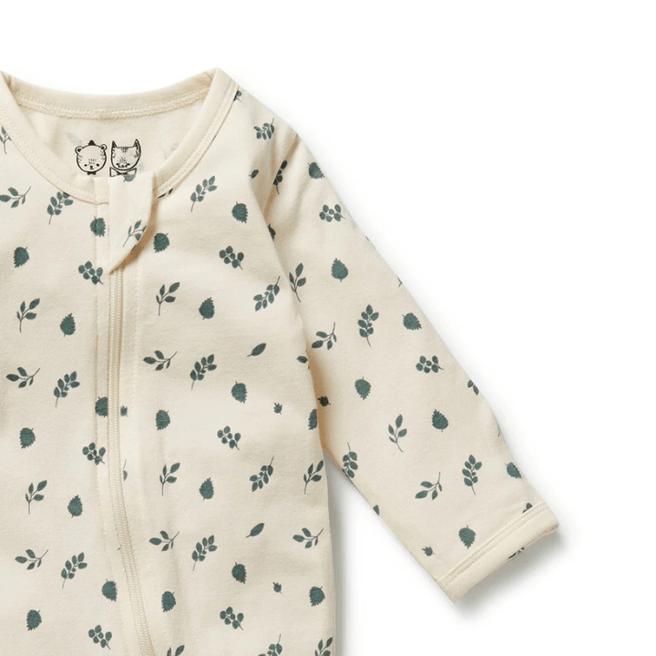 Organic Zipsuit with Feet by Wilson + Frenchy - Maude Kids Decor