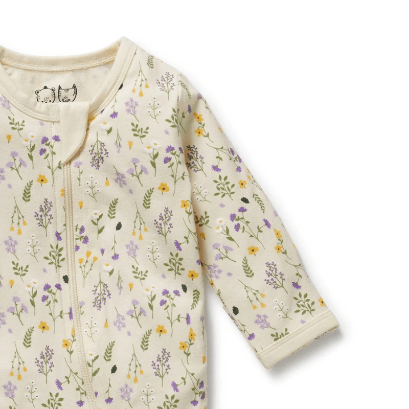 Organic Zipsuit with Feet by Wilson + Frenchy - Maude Kids Decor