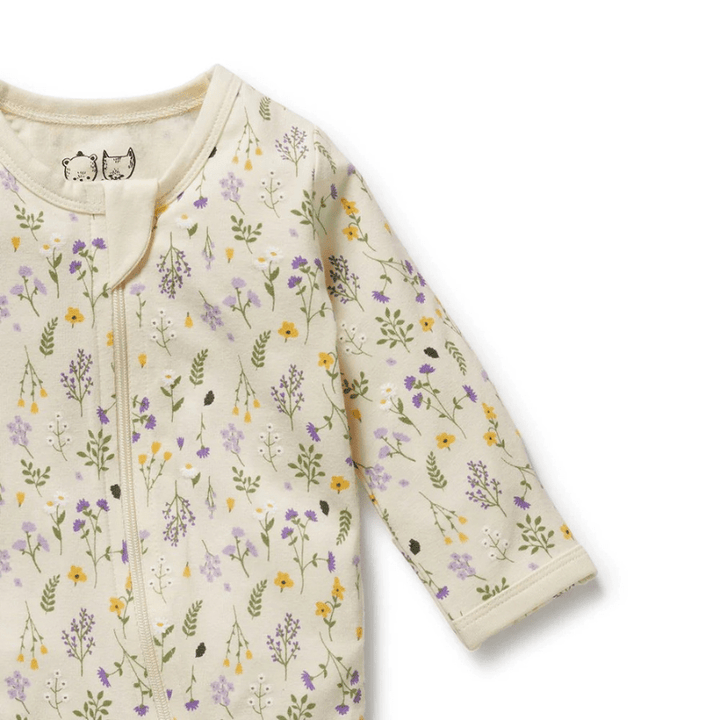 Organic Zipsuit with Feet by Wilson + Frenchy - Maude Kids Decor