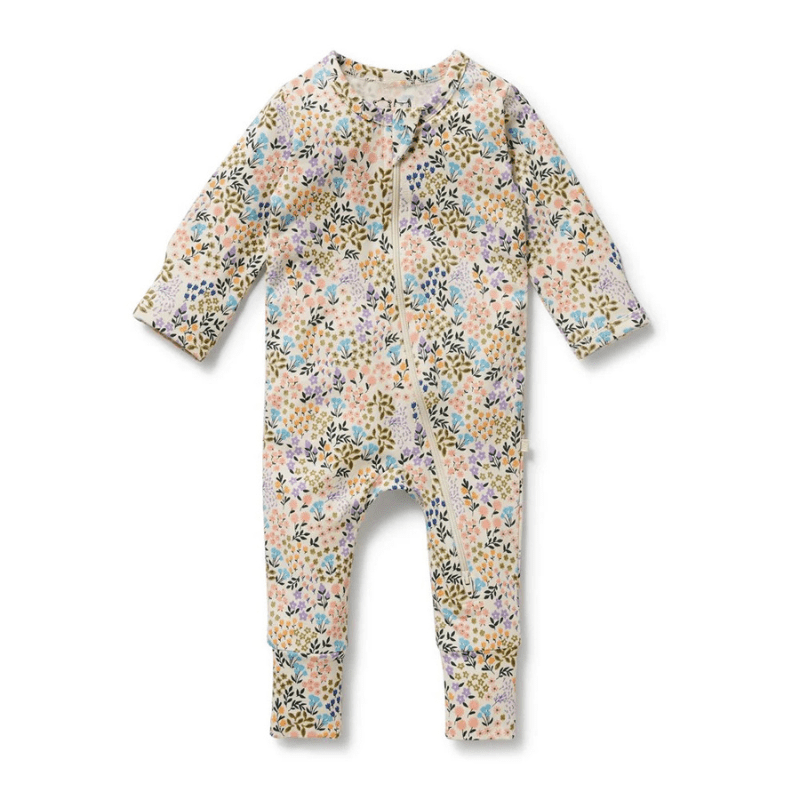Organic Zipsuit with Feet by Wilson + Frenchy - Maude Kids Decor