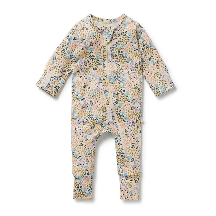 Organic Zipsuit with Feet by Wilson + Frenchy - Maude Kids Decor