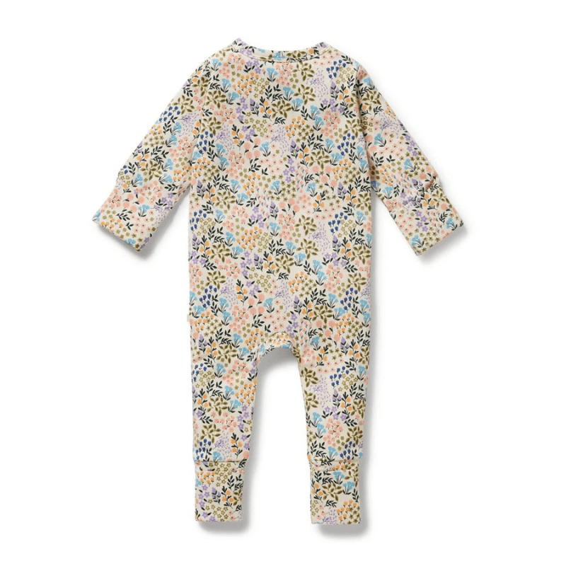 Organic Zipsuit with Feet by Wilson + Frenchy - Maude Kids Decor