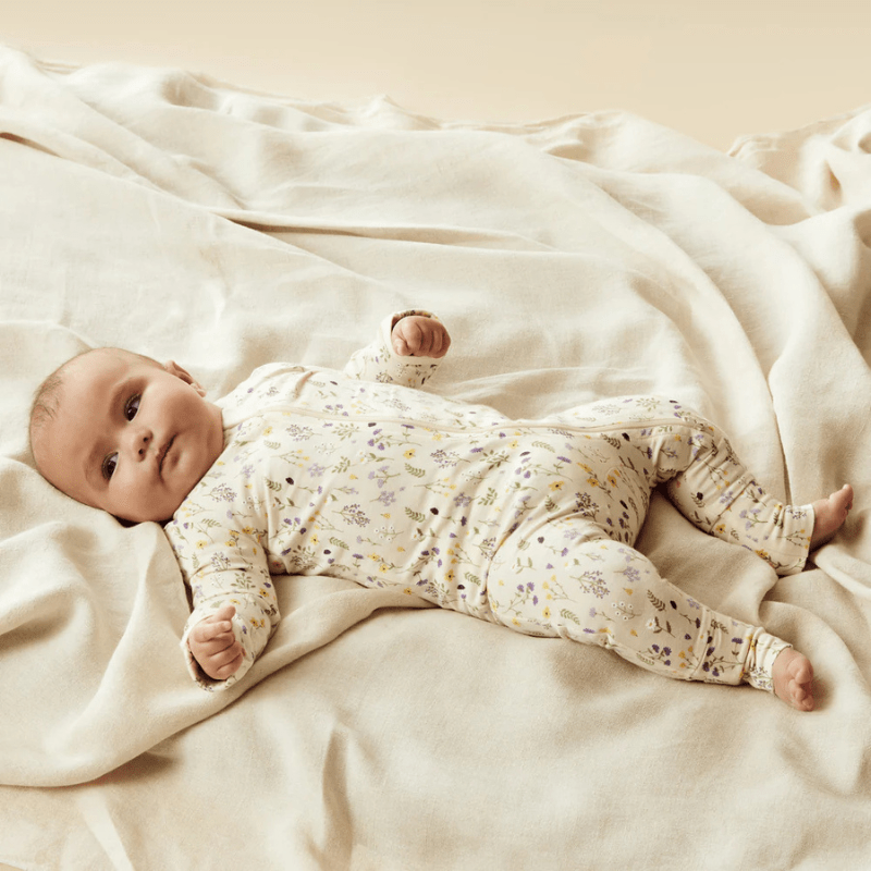 Organic Zipsuit with Feet by Wilson + Frenchy - Maude Kids Decor