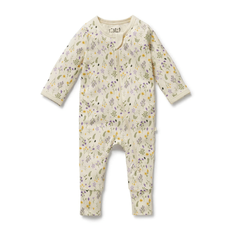 Organic Zipsuit with Feet by Wilson + Frenchy - Maude Kids Decor