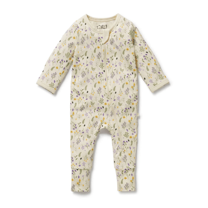 Organic Zipsuit with Feet by Wilson + Frenchy - Maude Kids Decor