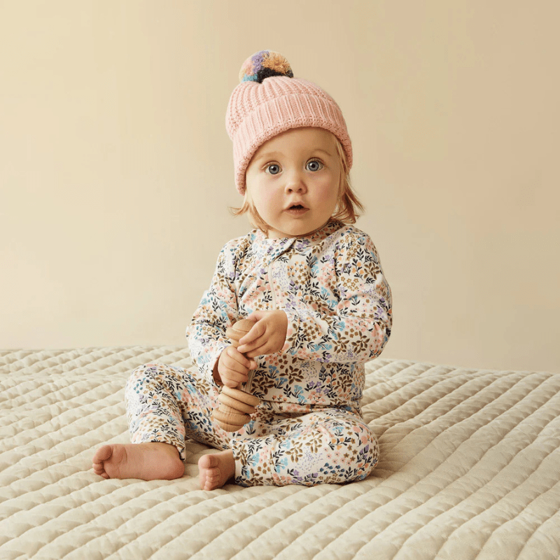 Organic Zipsuit with Feet by Wilson + Frenchy - Maude Kids Decor