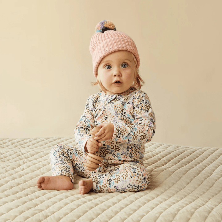 Organic Zipsuit with Feet by Wilson + Frenchy - Maude Kids Decor