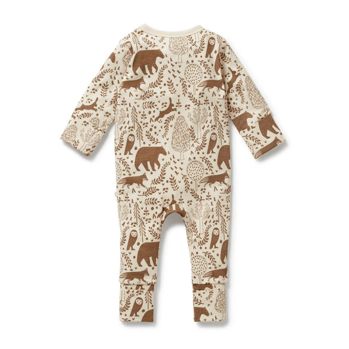 Organic Zipsuit with Feet by Wilson + Frenchy - Maude Kids Decor