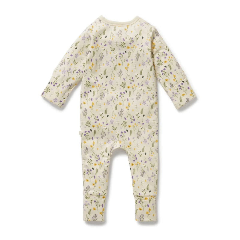 Organic Zipsuit with Feet by Wilson + Frenchy - Maude Kids Decor
