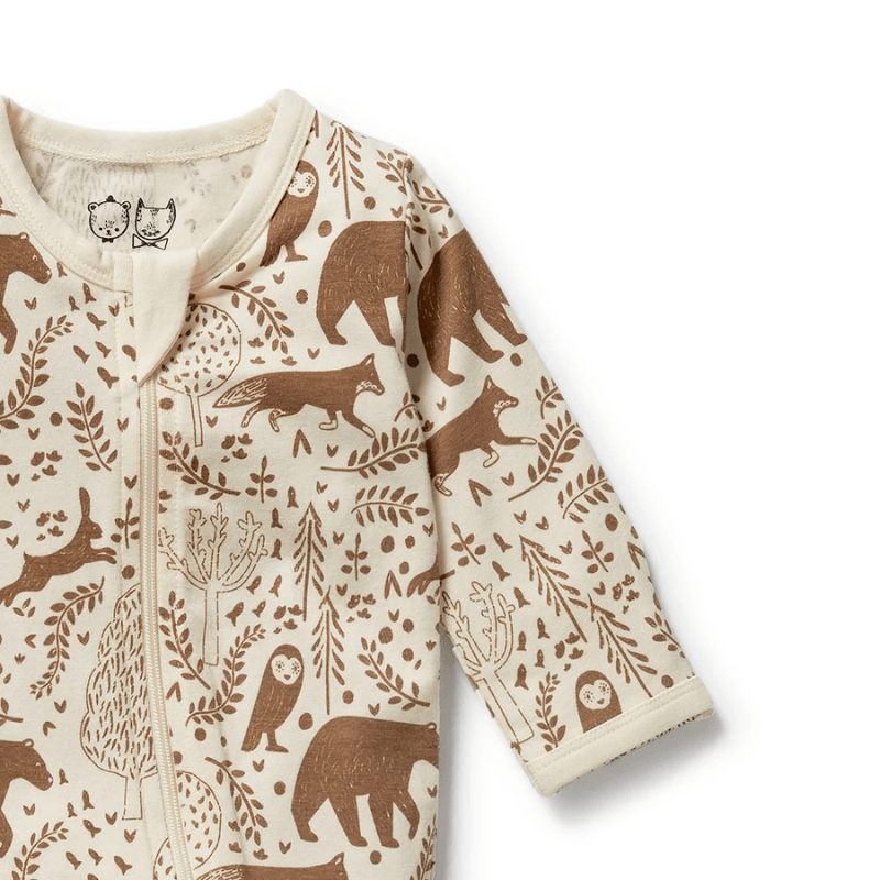 Organic Zipsuit with Feet by Wilson + Frenchy - Maude Kids Decor