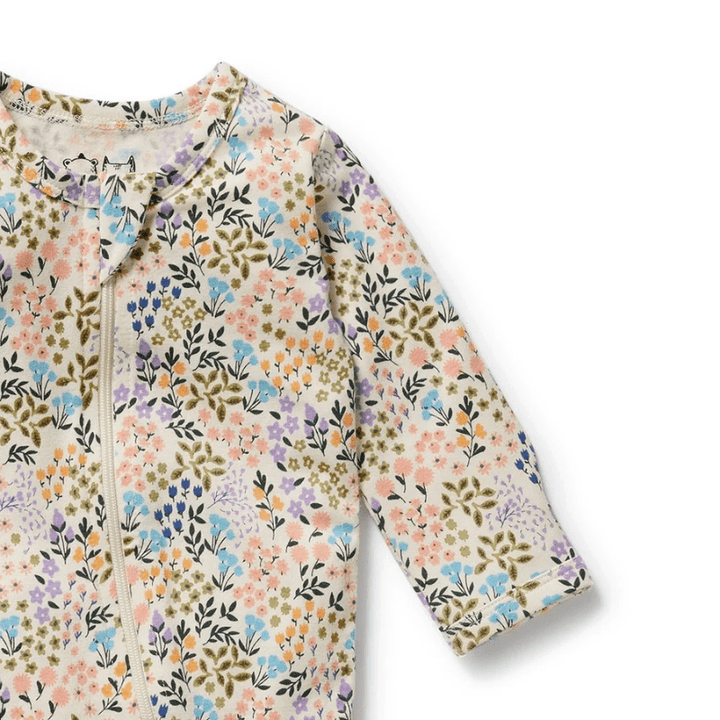 Organic Zipsuit with Feet by Wilson + Frenchy - Maude Kids Decor